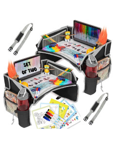 Bandeja de Viaje PILLANI para Niños - Organizador Auto 2 Piezas