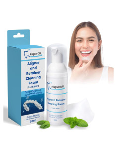 Espuma Limpiadora AlignerOff para Alineadores y Retenedores - 90g