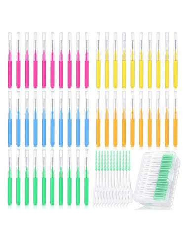 Zopeal 250 Pcs Cepillos Interdentales y Palillos Dentales