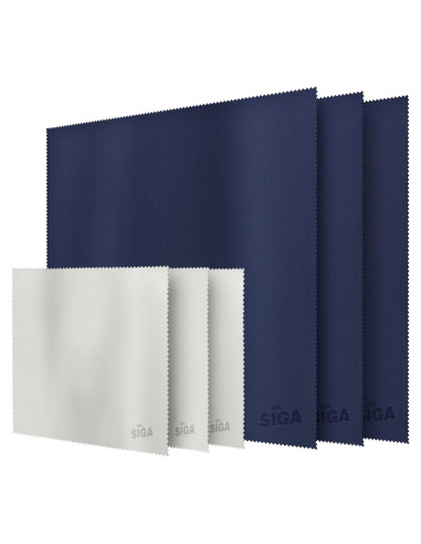 Paños de Microfibra Premium MR.SIGA para Lentes y Pantallas - 6 Unidades