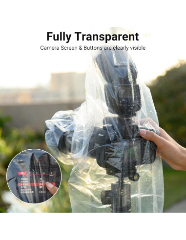 Paquete de 2 Cubiertas de Lluvia para Lentes 45 cm Jinjiacheng