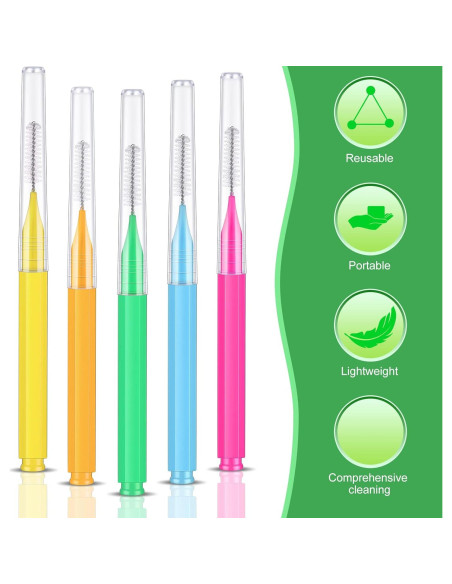 Zopeal 250 Pcs Cepillos Interdentales y Palillos Dentales