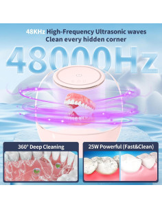 Limpiador Ultrasónico de Retenedores Leebean 200ml Rosa 2