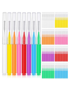 80 Cepillos Interdentales Multicolores Patelai para Brackets