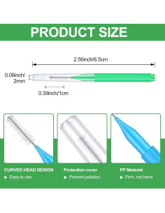 80 Cepillos Interdentales Multicolores Patelai para Brackets 2