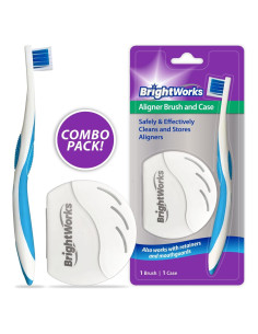 Cepillo y Estuche BrightWorks para Alineadores - Limpieza Efectiva