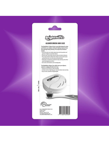 Cepillo y Estuche BrightWorks para Alineadores - Limpieza Efectiva
