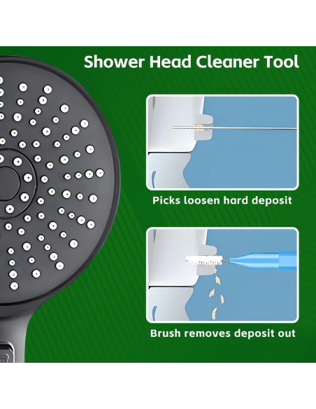 Juego de Herramientas de Limpieza para Cabezal de Ducha uadbau 30 Pcs