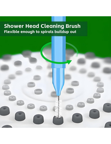 Juego de Herramientas de Limpieza para Cabezal de Ducha uadbau 30 Pcs