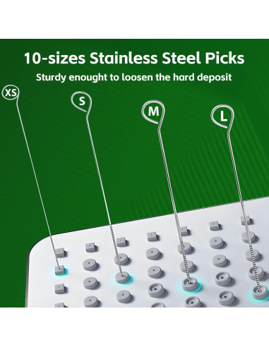 Juego de Herramientas de Limpieza para Cabezal de Ducha uadbau 30 Pcs