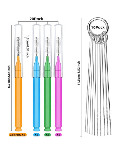 Juego de Herramientas de Limpieza para Cabezal de Ducha uadbau 30 Pcs