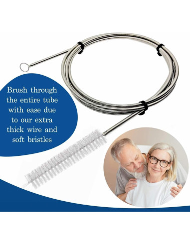 Kit de Limpieza CPAP Shaoxing - Manguera 2.13m y Cepillo