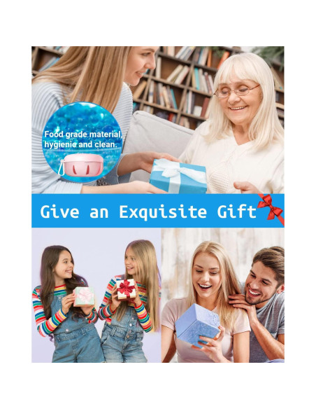 Estuche para Dentaduras SEANCHEER Rosa Portátil a Prueba de Fugas