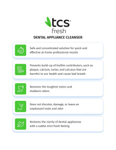 Limpiador Concentrado para Aparatos Dentales TCS Fresh - 24 Paquetes 2