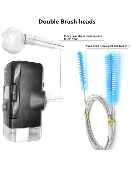 Cepillo de limpieza para manguera CPAP TUSIWIT 2.1m con cabezales