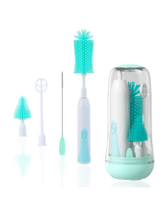 Limpiador Eléctrico de Botellas LIFRTRIBE Verde con Accesorios