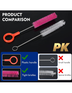 Cepillo Limpiador CPAP YZAHGDS Flexible 2.24m Acero Inoxidable 2