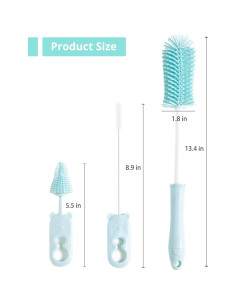 Set de Cepillos de Limpieza 3 en 1 Ariseno - Libre de BPA 2