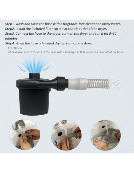 Kit de Limpieza y Secado de Manguera CPAP Shunyi con Algodón