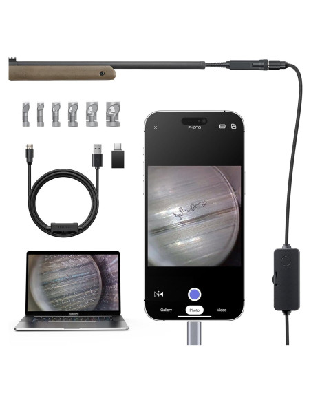 Borescope USB-C Teslong NTG100-C para Rifles, 114.3 cm