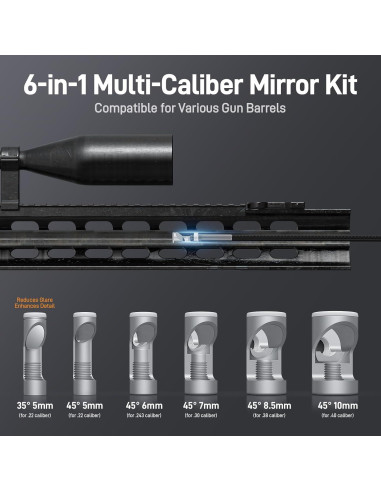 Borescope USB-C Teslong NTG100-C para Rifles, 114.3 cm