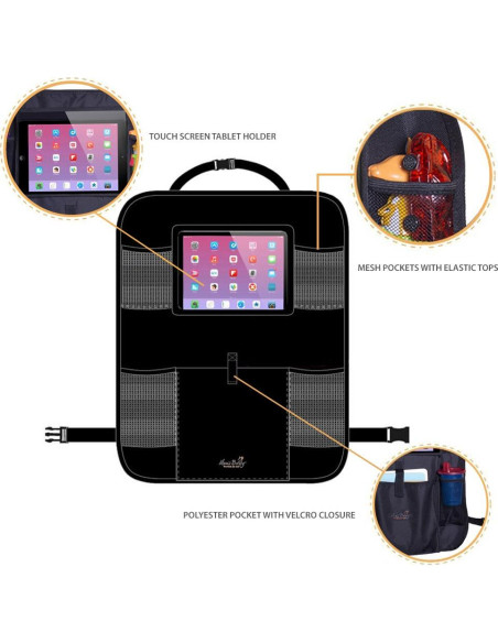 Organizador de Asiento Trasero Mom's Besty - Protector y Soporte Tablet