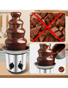 Fuente de Chocolate Eléctrica Ottapic 4 Niveles 2.26 kg 2