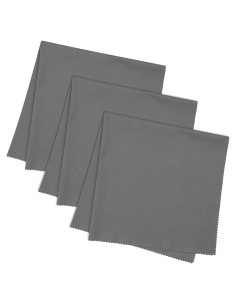 Paquete de 3 Paños de Microfibra JUNRO 40x40 cm Gris