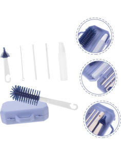 Set de Cepillos de Limpieza para Botellas y Tetinas - Azul 2