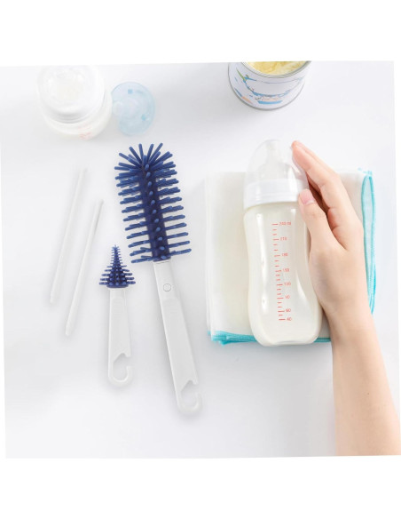 Set de Cepillos de Limpieza para Botellas y Tetinas - Azul