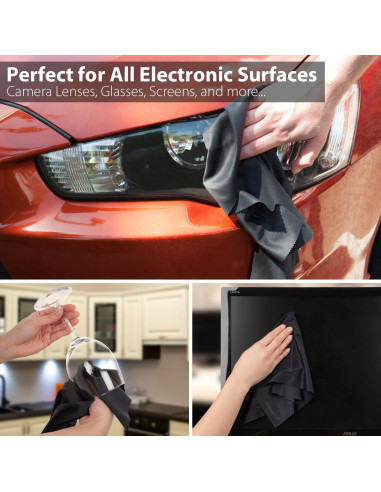 Paño de limpieza de microfibra Fosmon 40x40 cm - Paquete de 4