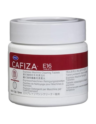 Tabletas de limpieza Urnex Cafiza para máquinas de espresso - 100 unidades