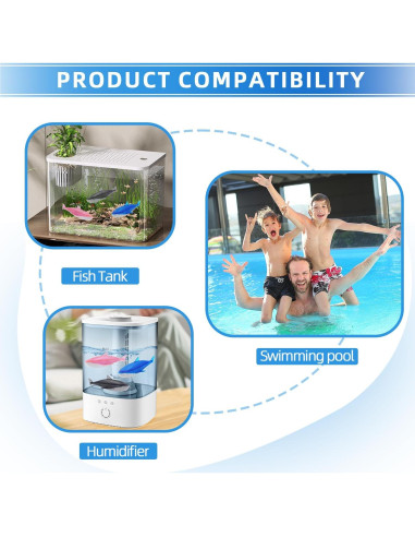 Limpiador de Humidificador HIHEPA 6 Paquetes Tiburón Gris