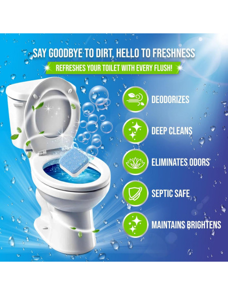 Tabletas Limpiadoras de Inodoro Bright Boutique - 24 Unidades