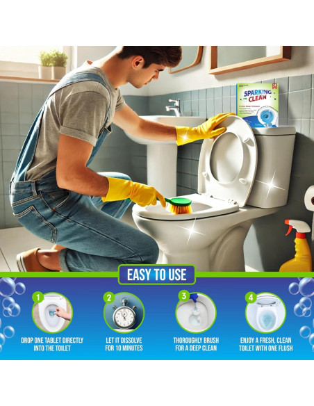 Tabletas Limpiadoras de Inodoro Bright Boutique - 24 Unidades