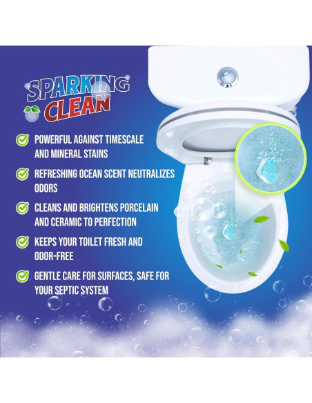 Tabletas Limpiadoras de Inodoro Bright Boutique - 24 Unidades
