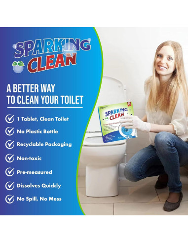 Tabletas Limpiadoras de Inodoro Bright Boutique - 24 Unidades