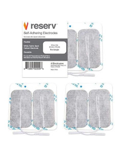 Electrodos Reutilizables Reserv 5x10 cm Autoadhesivos TENS/EMS (4 Pzs)