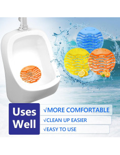 Desodorante de Pantalla de Urinal DKundZH - Paquete 12 Pastillas Aromatizadas 2