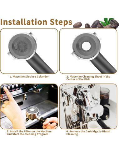 Discos de limpieza para espresso Breville 54mm - 2 piezas