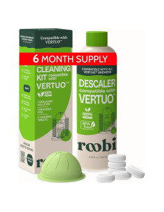 Kit de limpieza y descalcificación Roobi para Nespresso Vertuo