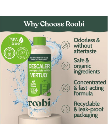 Kit de limpieza y descalcificación Roobi para Nespresso Vertuo