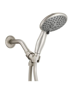 Cabezal de ducha de mano Ana Bath 5 funciones 5" níquel cepillado