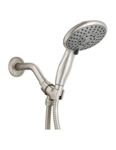 Cabezal de ducha de mano Ana Bath 5 funciones 5" níquel cepillado
