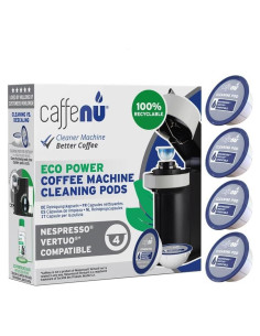 Cápsulas de limpieza Caffenu para Nespresso Vertuo - 4 unidades