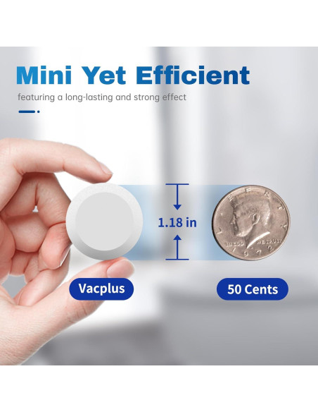 Tabletas Limpiadoras de Inodoro Vacplus 12 Unidades con Blanqueador