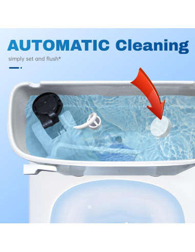 Tabletas Limpiadoras de Inodoro Vacplus 12 Unidades con Blanqueador