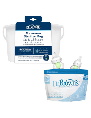Bolsas de Esterilización de Silicona Reutilizables Dr. Brown - 5 Unidades