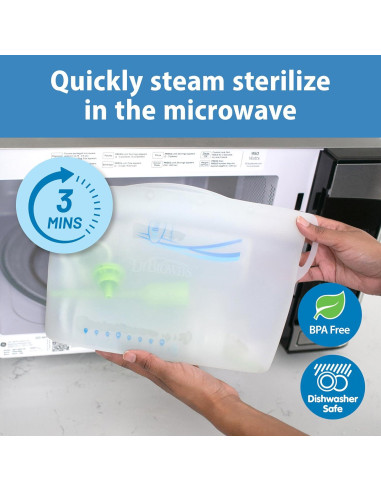 Bolsas de Esterilización de Silicona Reutilizables Dr. Brown - 5 Unidades