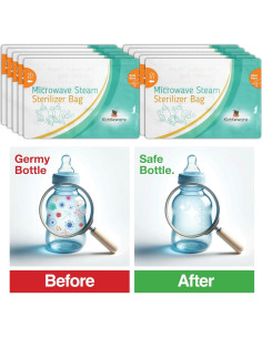 Paquete de 10 Bolsas Esterilizadoras Kiddieware para Biberones 2